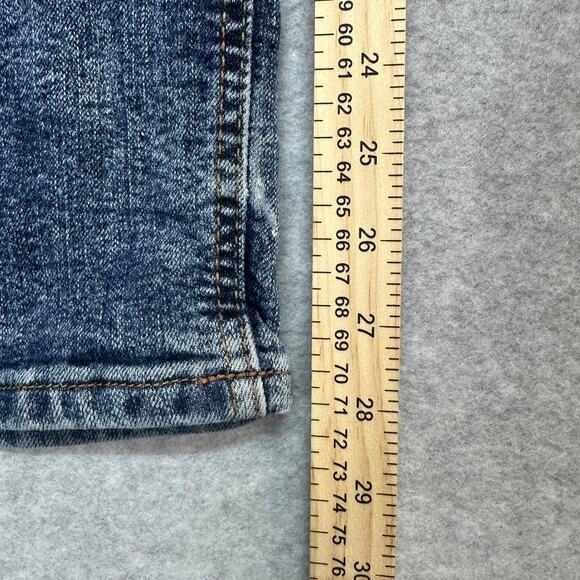 Encrypted Moto Jeans Youth Size 18 Blue Medium Wash Mid Rise Streetwear Straight - Picture 8 of 9